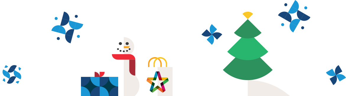 Snowmen, snowflakes, and a christmas tree!