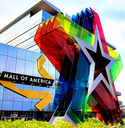 The exterior of Mall of America