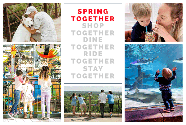 Spring together, Shop together, Dine together, Ride together, Stay together.